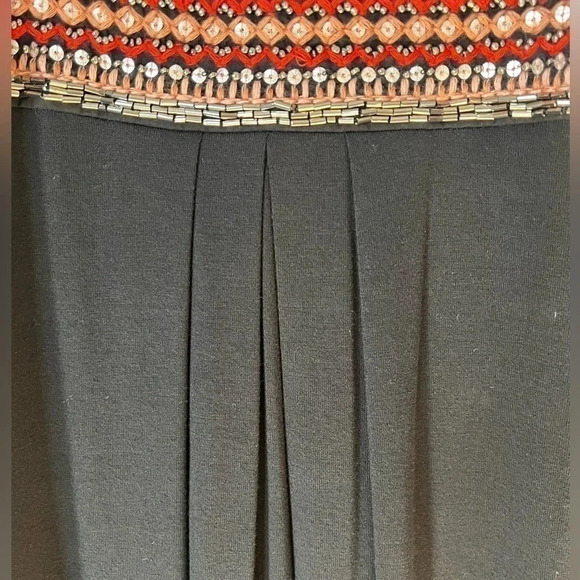 Monsoon Breaded Plus Size Women’s Maxi Dress Boho Tie Waisted Black - Picture 9 of 14